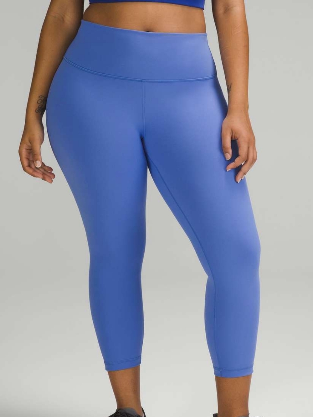 Lululemon Wunder Train High-Rise Crop 23", Wild Indigo, Size 8